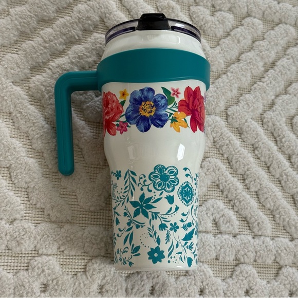 The Pioneer Woman 40 oz Brilliant Blooms Stainless Steel Tumbler, White - Picture 8 of 8
